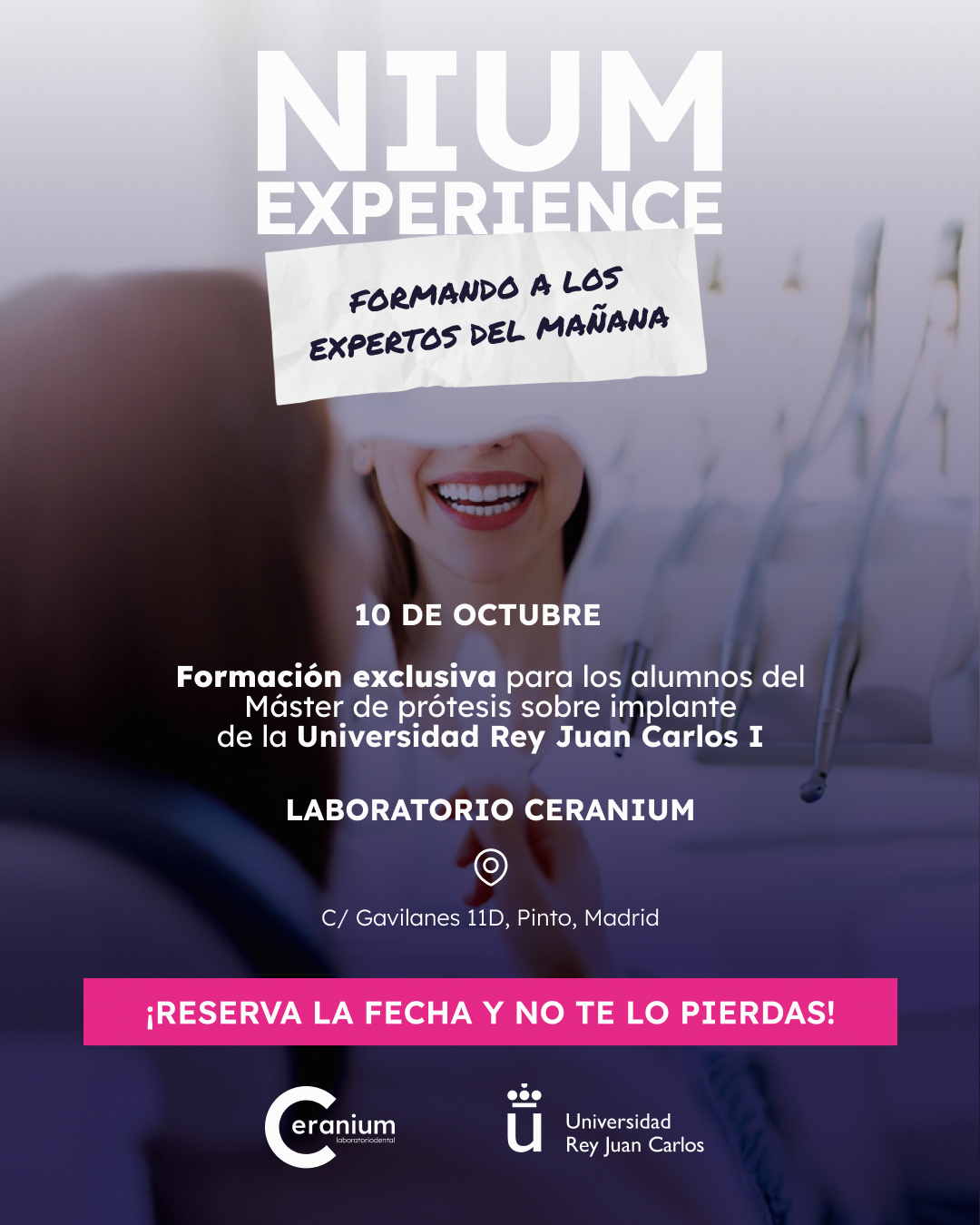 Una jornada de aprendizaje en Laboratorio Dental Ceranium donde los alumnos del Máster en Prótesis sobre Implantes de la Universidad Rey Juan Carlos conocieron de primera mano cómo la tecnología impulsa la odontología digital.