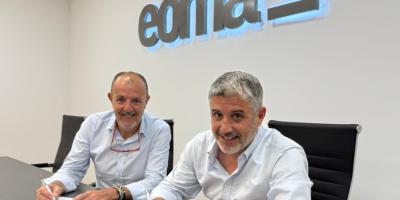 Firma de la nueva alianza entre Ceranium y EOMA para liderar la formación en prótesis dental digital